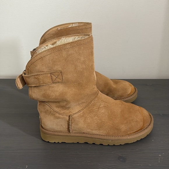 UGG Remora Chestnut Buckle Winter Boot Size 7 - Picture 9 of 12
